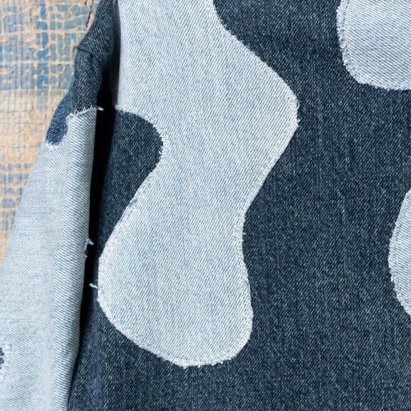 Custom upcycled patchwork denim jacket - Picture 6 of 6